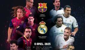 Barca Legends Lumat DRX Legends 3-0 dalam Clash of Legends di GBK, Rivaldo Buka Skor dengan Sundulan Memukau