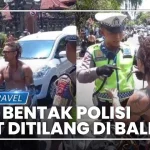 Bule Italia Meledak di Jalan Gunung Agung: Bentak Polisi, Teriak 'Korupsi' Saat Ditilang