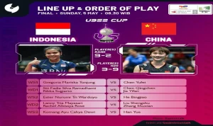 Debutan Dhinda dan Thalita Bawa Indonesia Tancap Ke Puncak Uber Cup 2026 Tanpa Beban