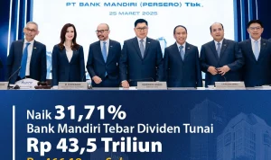Dividen Mandiri Mencetak Rekor: Bank Mandiri Sebar Rp44,47 Triliun, 79% Laba 2025