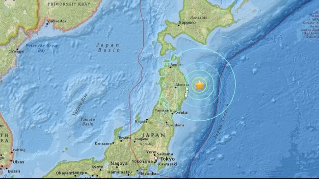 Gempa 7,4 Jepang Guncang Honshu Timur, Tsunami Lokal Dirasakan di Miyako, Evakuasi Massal