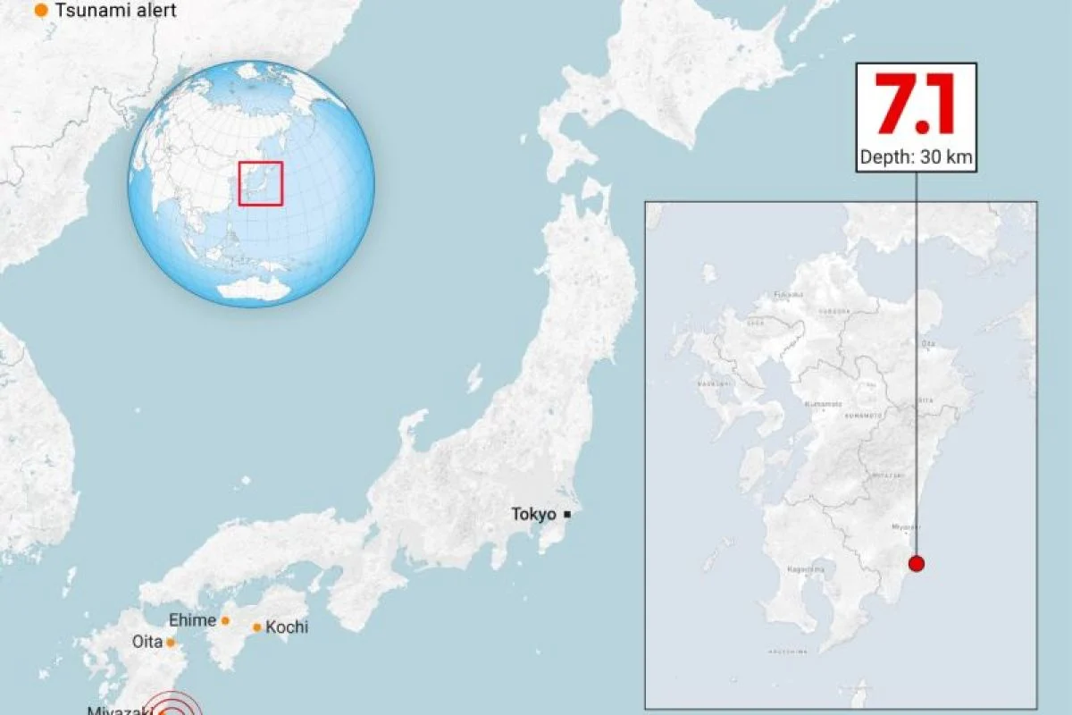 Gempa Bumi Jepang Magnitude 7,7 Picu Peringatan Tsunami dan Waspada Mega‑Gempa