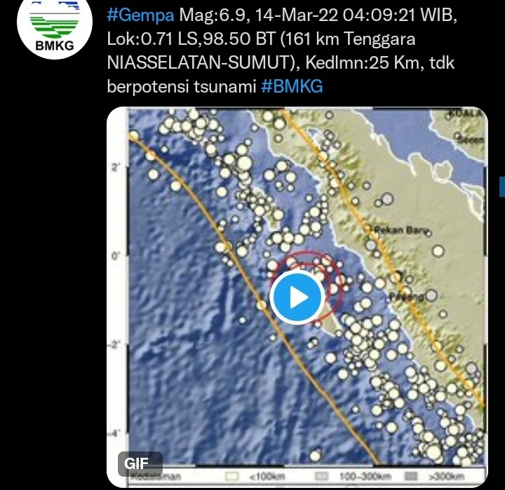 Gempa Magnitudo 5,9 Guncang Nias Utara Dini Hari, BMKG Ingatkan Potensi Susulan dan Laporan Gempa di Bali