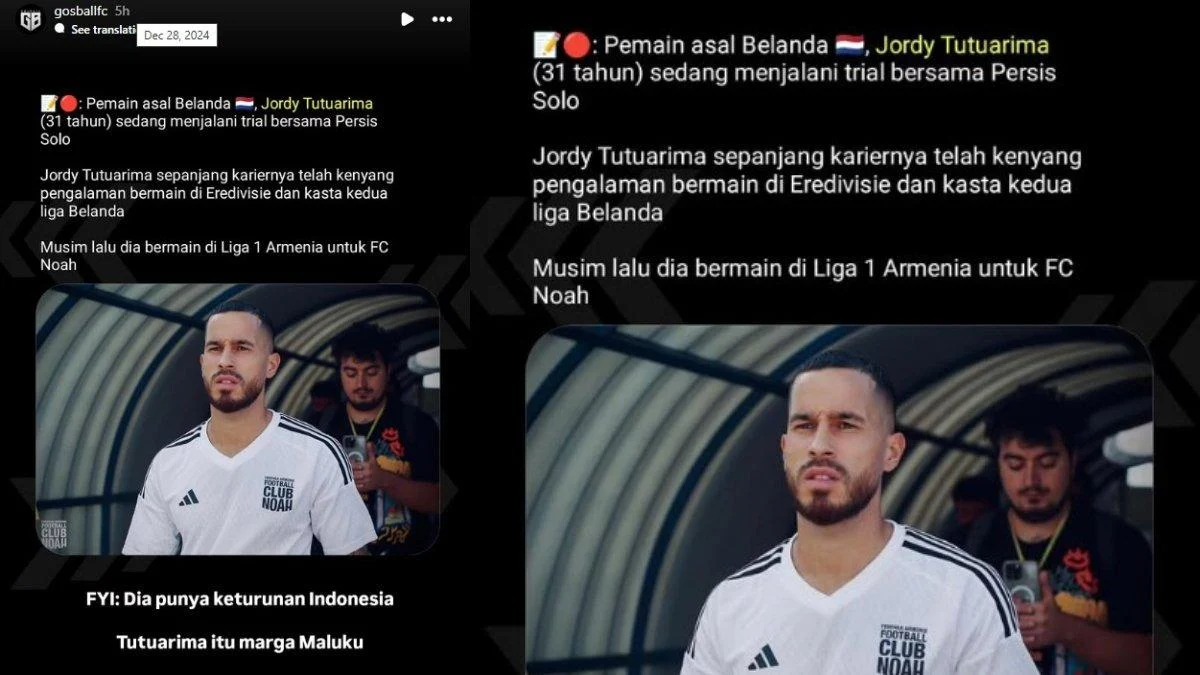 Jordy Tutuarima Ungkap Gaji Terlambat di Persis Solo, Dari Mimpi Timnas Hingga Krisis Finansial