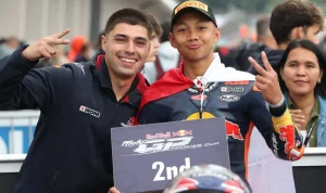 Kiandra Ramadhipa Janjikan Kerja Lebih Keras Usai Kemenangan Dramatis di Red Bull Rookies Cup Jerez 2026