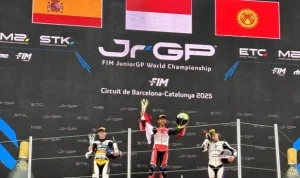 Kiandra Ramadhipa Ungkap Manuver Brilian di Lap Terakhir, Raih Podium Pertama di GP Spanyol Jerez