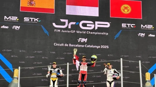 Kiandra Ramadhipa Ungkap Manuver Brilian di Lap Terakhir, Raih Podium Pertama di GP Spanyol Jerez