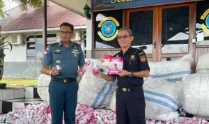 Kosmetik Ilegal Malaysia Tertangkap: 1.832 Barang Disita TNI AL di Nunukan