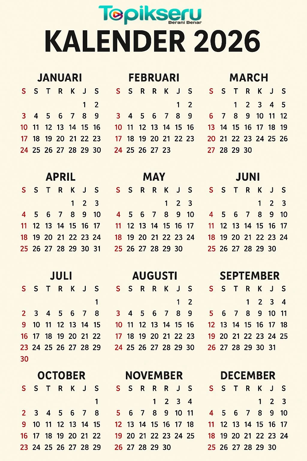 Raih Libur Maksimal! Semua tanggal merah Mei 2026 dan 3 Long Weekend yang Wajib Anda Ketahui