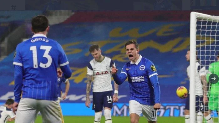 Tottenham Hotspur Tersungging di Zona Degradasi Usai Gol Menit Akhir Brighton