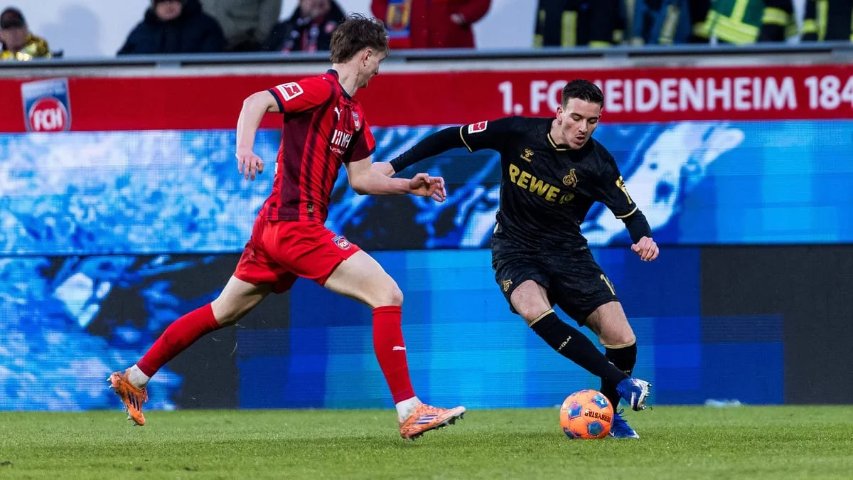 1. FC Köln Kehilangan Pertandingan Melawan Heidenheim