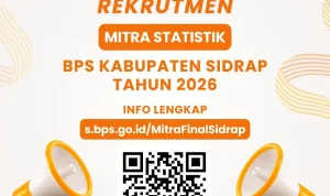 Badan Pusat Statistik (BPS) Membuka Lowongan Mitra Statistik Tambahan untuk Sensus Ekonomi 2026