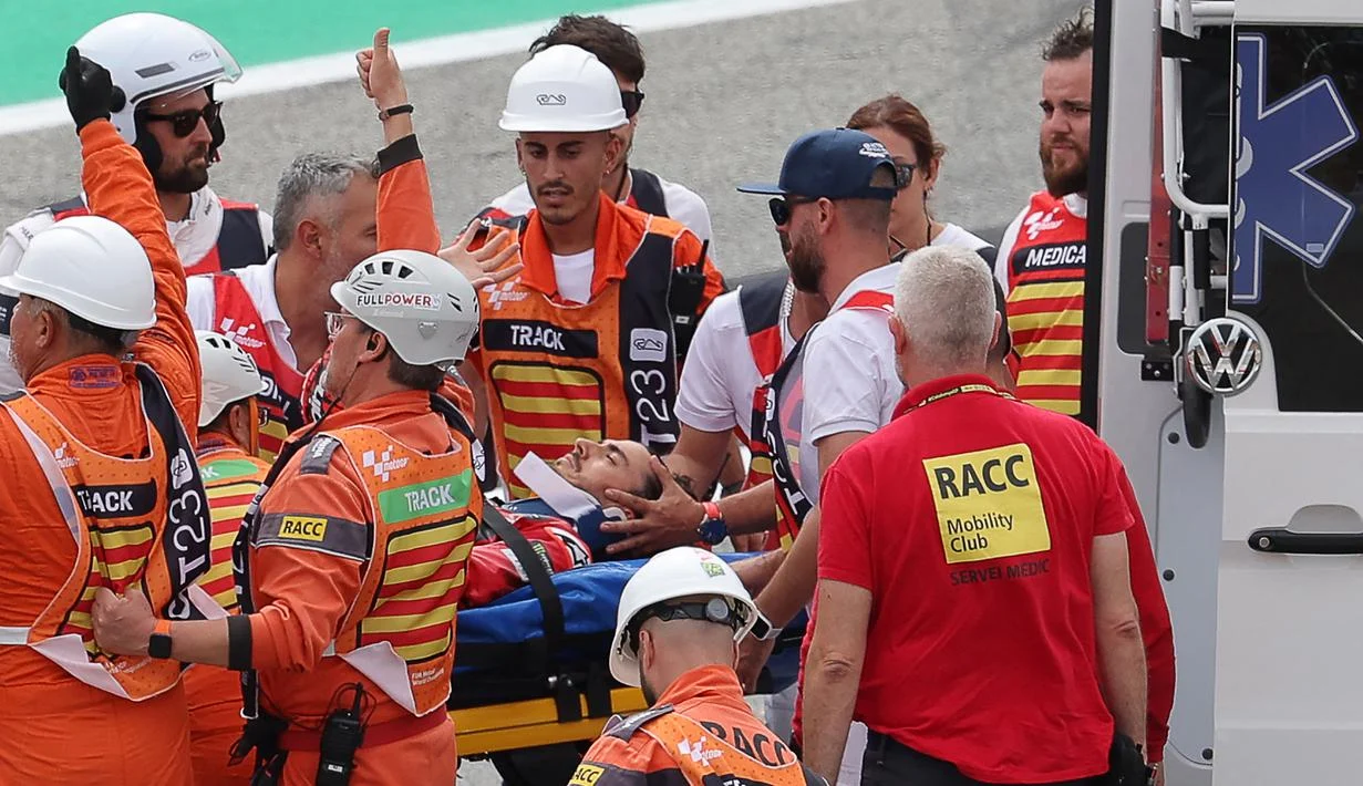 Bagnaia Mengalami Trauma Setelah Kecelakaan di MotoGP Catalunya 2026