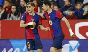 Barcelona Menang dalam Pertandingan Terakhir Lewandowski, Sevilla Selamat dari Degradasi