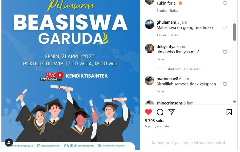 Beasiswa untuk Meningkatkan Akses Pendidikan Tinggi