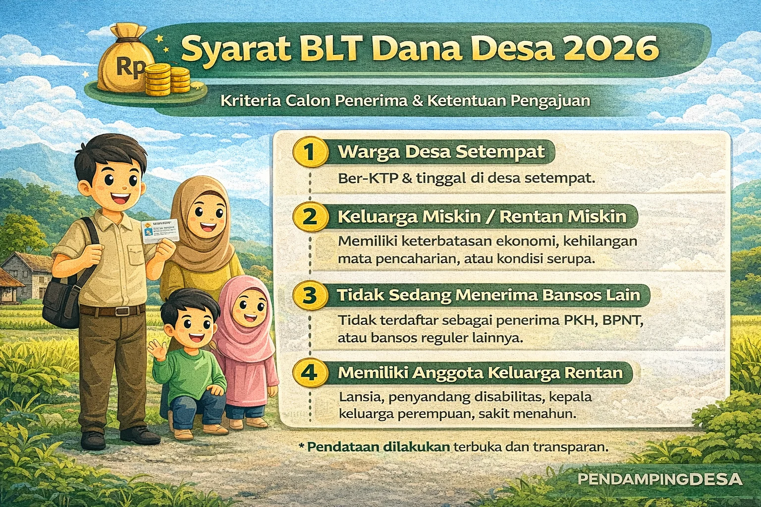 BLT Kesra vs BLT Dana Desa 2026: Perbandingan Sumber Dana, Besaran, dan Penerima Manfaat