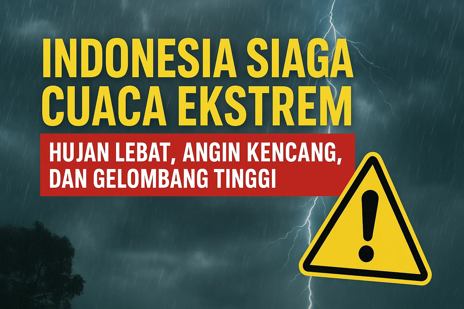 BMKG: Cuaca Ekstrem Melanda Indonesia, Hujan Lebat dan Angin Kencang Mengancam