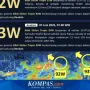 BMKG prediksi hujan Lebat di 10 Provinsi Hari Ini, Waspada Siklon Tropis 92W