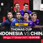 China Kuasai Thomas Cup 2026, Menang Telak 3-0 Atas Prancis di Horsens