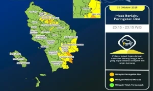 Cuaca Hari Ini: BMKG Peringatkan Hujan Disertai Angin Kencang di Berbagai Wilayah