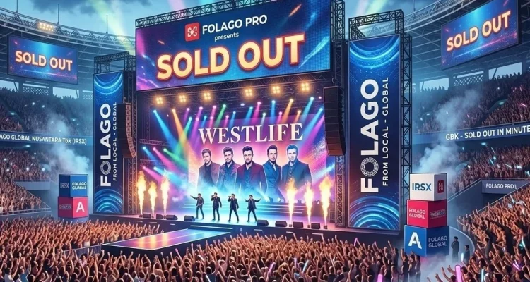 Folago (IRSX) Tancap Gas Bisnis Hiburan, Tiket Konser Westlife Sold Out