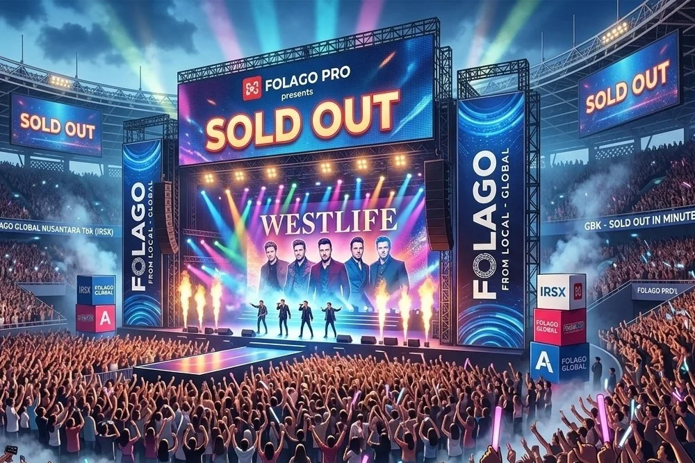 Folago (IRSX) Tancap Gas Bisnis Hiburan, Tiket Konser Westlife Sold Out