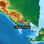 Gempa M 3,0 Guncang Tanggamus Lampung, Berpusat di Darat