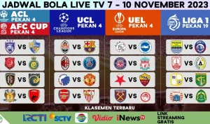 Jadwal Bola Malam Ini: Atletico vs Arsenal di UCL, Persib vs PSIM, EPL & Serie A di SCTV‑Indosiar