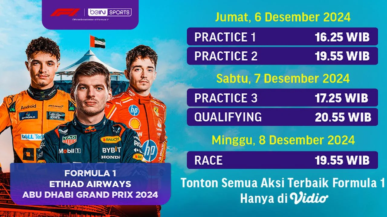 Jadwal F1 2024: Sirkuit dan Tanggal Balapan Terlengkap