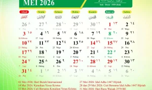 Jadwal Salat dan Kalender Jawa untuk Surabaya dan Sekitarnya pada 16 Mei 2026