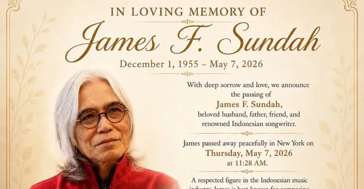 James F Sundah Meninggal Dunia di New York pada Usia 70 Tahun