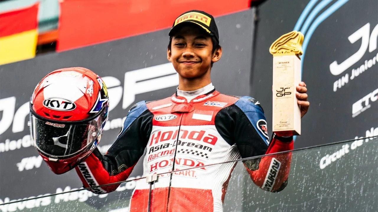 Kiandra Ramadhipa Tampil Impresif di Moto3 Junior Catalunya 2026