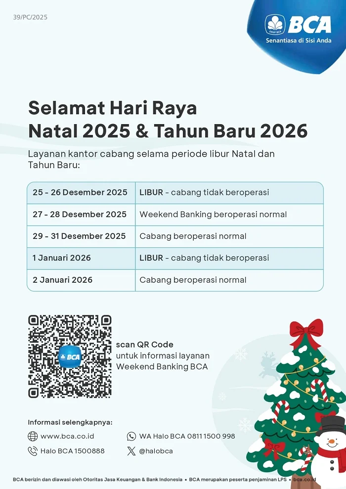 Libur Idul Adha 2026: Informasi Cuti Bersama, Jadwal Operasional BCA, dan Tips Mengisi Momen Hari Raya