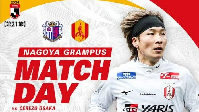 Liga Jepang: Cerezo Osaka vs Nagoya Grampus dan Pertandingan Lainnya