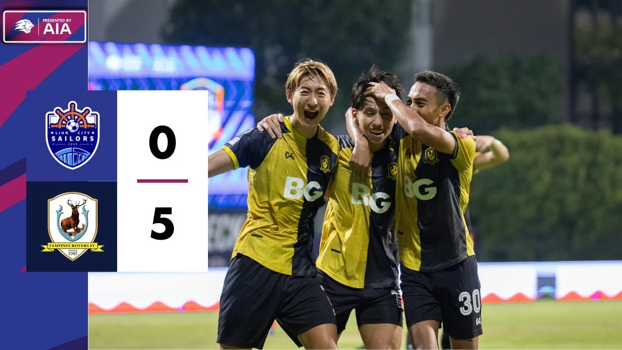 Lion City Sailors Gagal Menangkan Laga, Tampines Rovers Tetap di Posisi Kedua