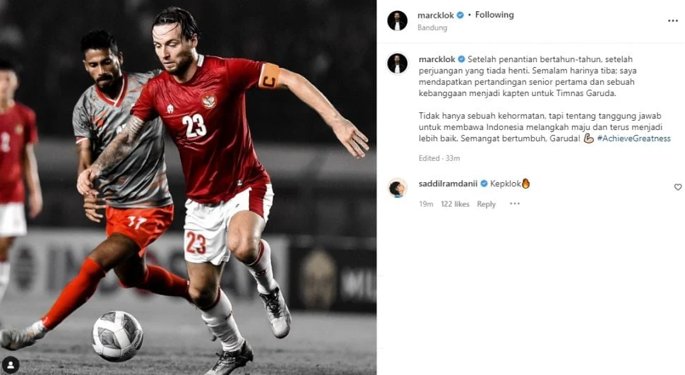 Marc Klok, Kapten Baru Timnas Indonesia?