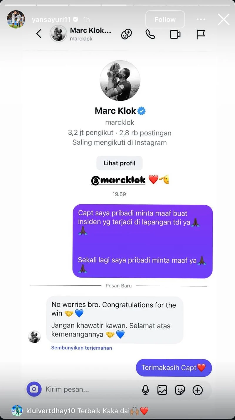 Marc Klok Minta Maaf Atas Pernyataannya, The Jakmania Tetap Melaporkan ke PSSI