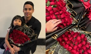 Rachel Vennya Terharu Menerima Bunga Mawar dari Anak-Anaknya di Hari Ibu