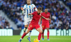 Sevilla vs Real Sociedad: Alex Sánchez Selamatkan Tim dari Zona Degradasi