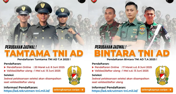 Syarat dan Cara Daftar Rekrutmen Bintara PK TNI AU Gelombang II 2026 Syarat dan Cara Daftar Rekrutmen Bintara PK TNI AU Gelombang II 2026