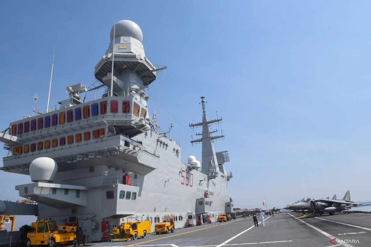 TNI AL Siapkan Pangkalan untuk Kapal Induk Giuseppe Garibaldi