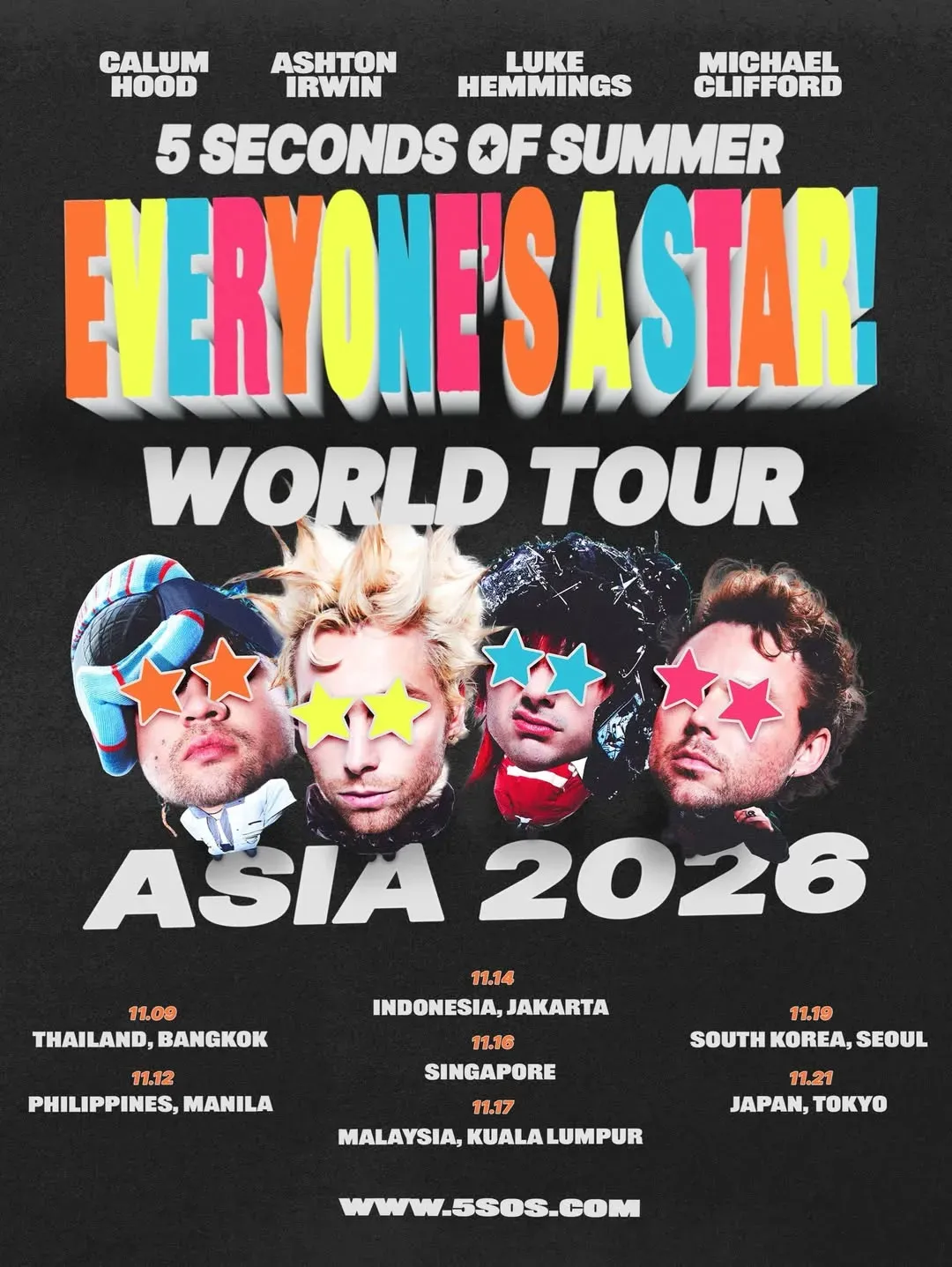 5SOS Tambah Konser Encore di Jakarta untuk 'Everyone's A Star!' World Tour Asia 2026