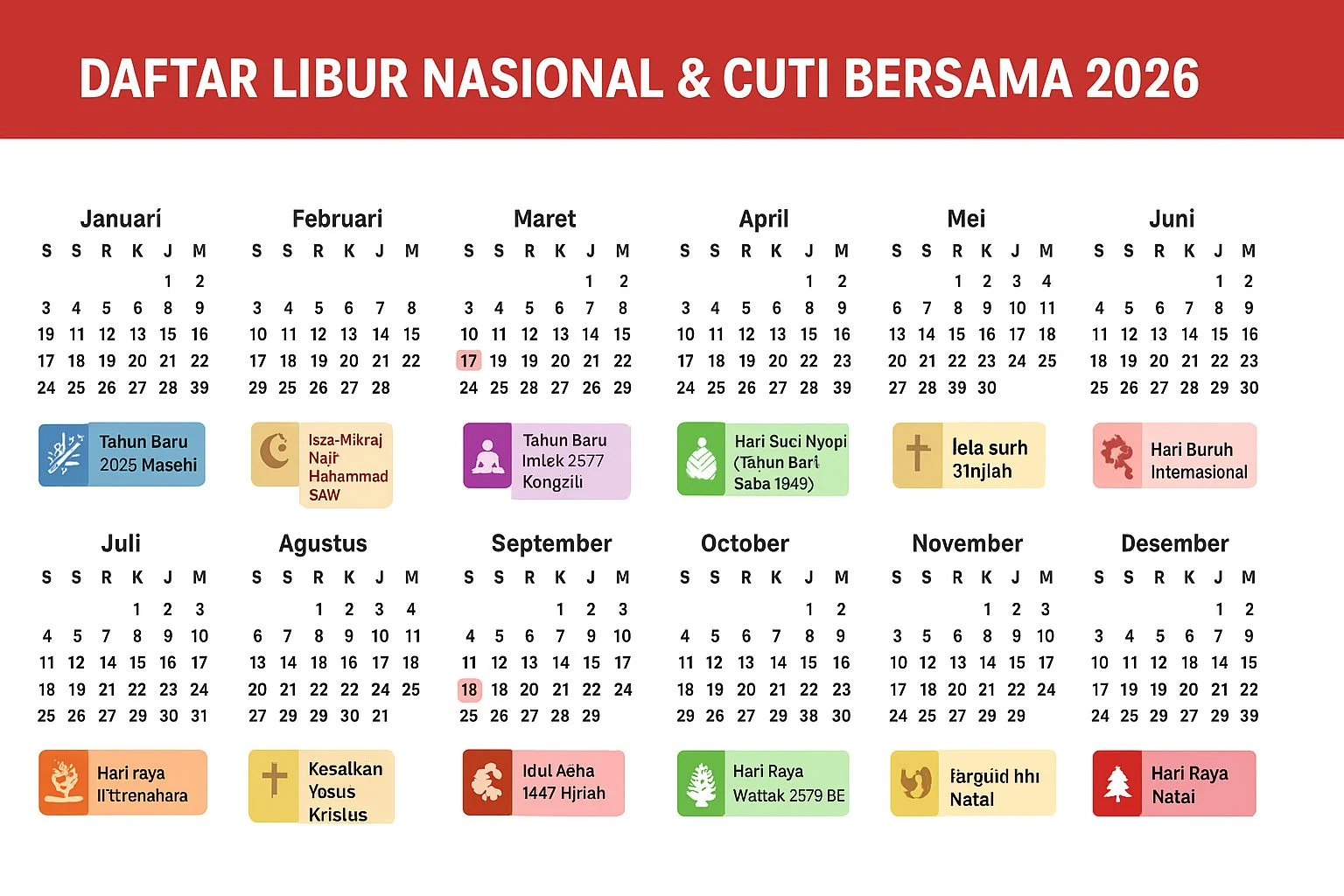 Apakah 28 Mei 2026 Termasuk Cuti Bersama? Cek Daftar Libur dan Tanggal Merah 2026