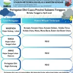 Cuaca Ekstrem di Sulawesi Tenggara hingga 19 Juni 2026, Warga Diminta Waspada