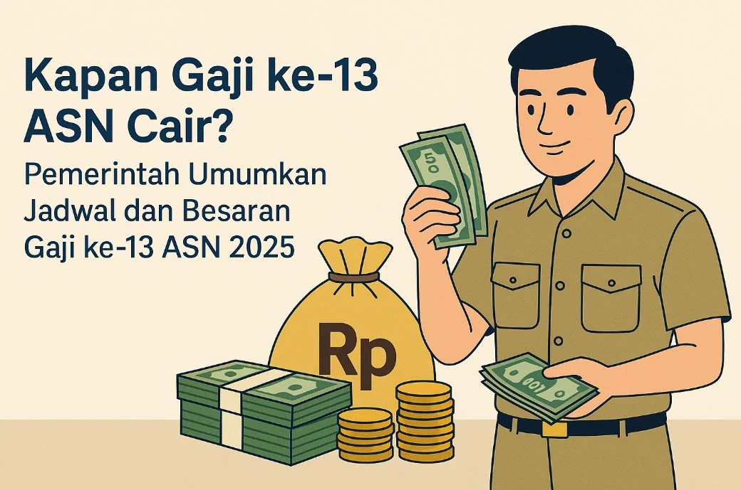 Gaji ke-13 ASN Cair Mulai 2 Juni 2026, Simak Besaran dan Penerima