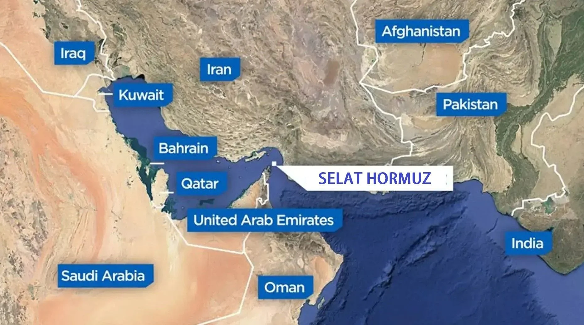 Harga Minyak Dunia Melonjak Setelah Iran Tutup Selat Hormuz