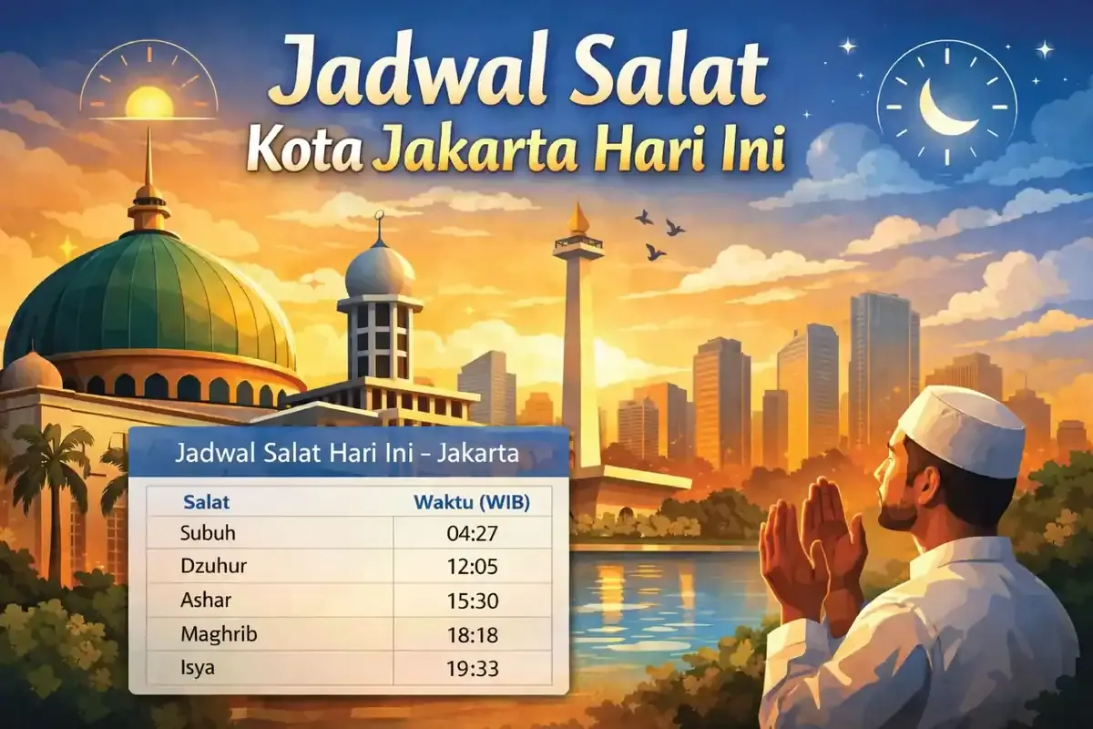 Jadwal Salat DKI Jakarta 31 Mei 2026 dan Informasi Penting Lainnya