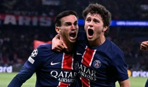 Joao Neves dan PSG Torehkan Sejarah di Liga Champions