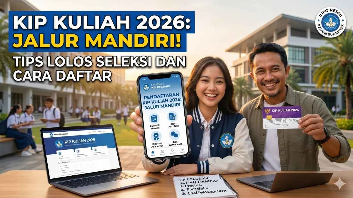 KIP Kuliah 2026 Jalur Mandiri Dibuka: Syarat, Cara Daftar, dan Kriteria Ekonomi Penerima