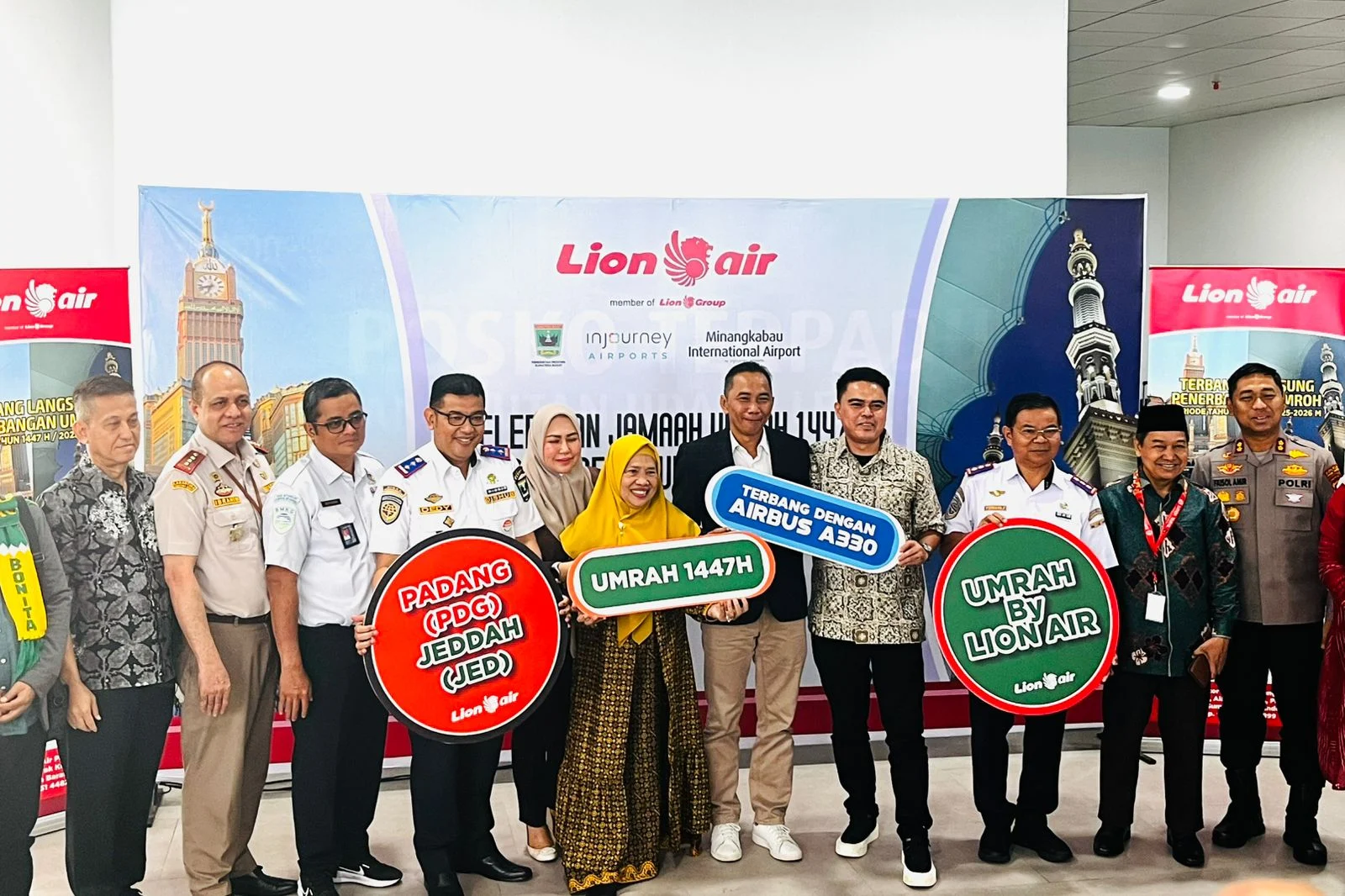 Lion Air Luncurkan Penerbangan Umrah Langsung dari Padang ke Jeddah